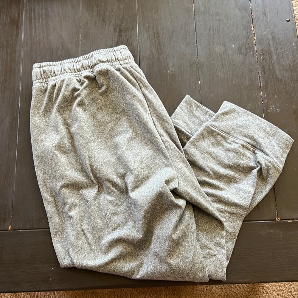Gray sweatpants